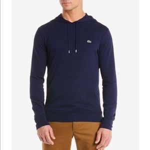 LACOSTE lightweight (t-shirt material) hoodie